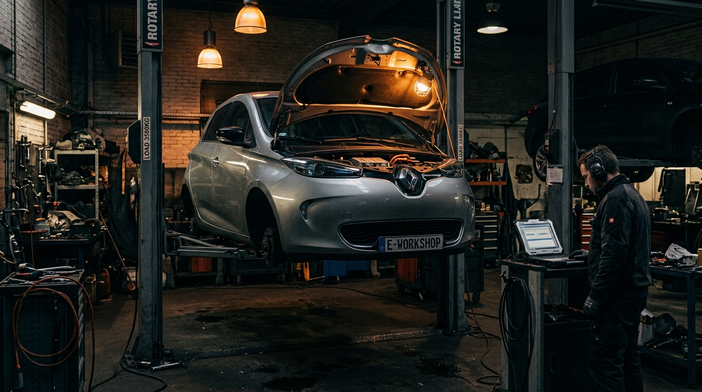 Renault Zoe in der Werkstatt